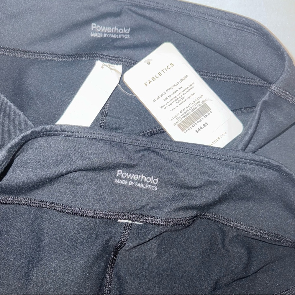 Fabletics Powerhold Black Long Active Leggings - … - image 5